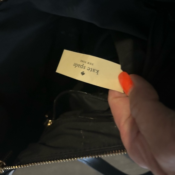EUC♠️Kate Spade♠️ small striped nylon tote with/ crossbody strap - Picture 8 of 8